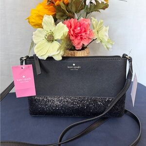 NWT Kate Spade Ramey glitter crossbody